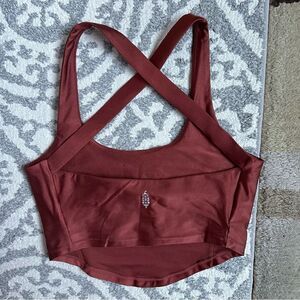 NWOT FP Movement - Free People shine halter cross back sports bra - size small